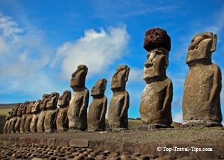Travel visa - Easter Island Maoi status on Easter Island facing inland