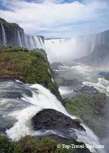 Travel visa - Iguazu waterfall from Brazilian site Iguazu waterfalls in Brazil
